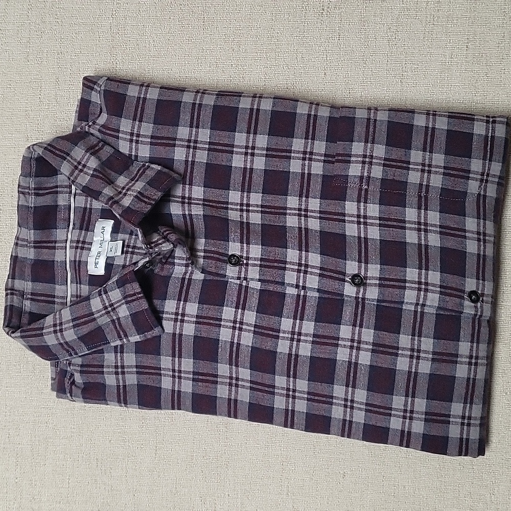Peter Millar Men's Cotton Plaid Shirt